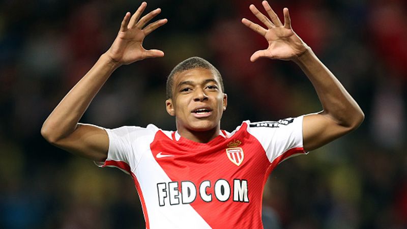 Kylian Mbappe (Monaco). Copyright: &copy; VALERY HACHE/AFP/Getty Images
